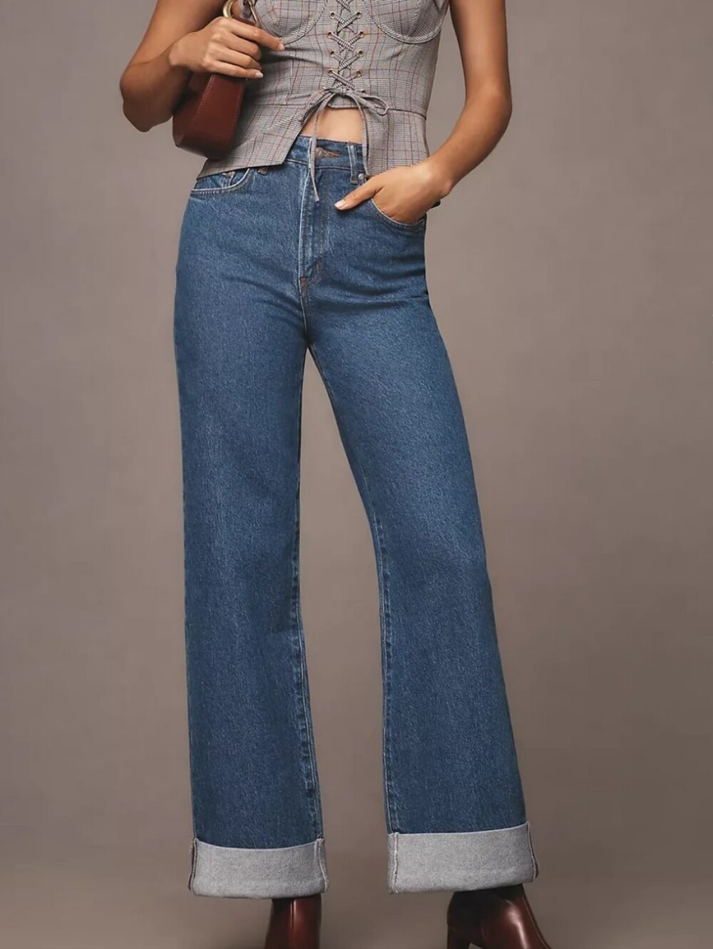 Pilcro By Anthropologie The Austyn High Rise Cuffed Leg Jean